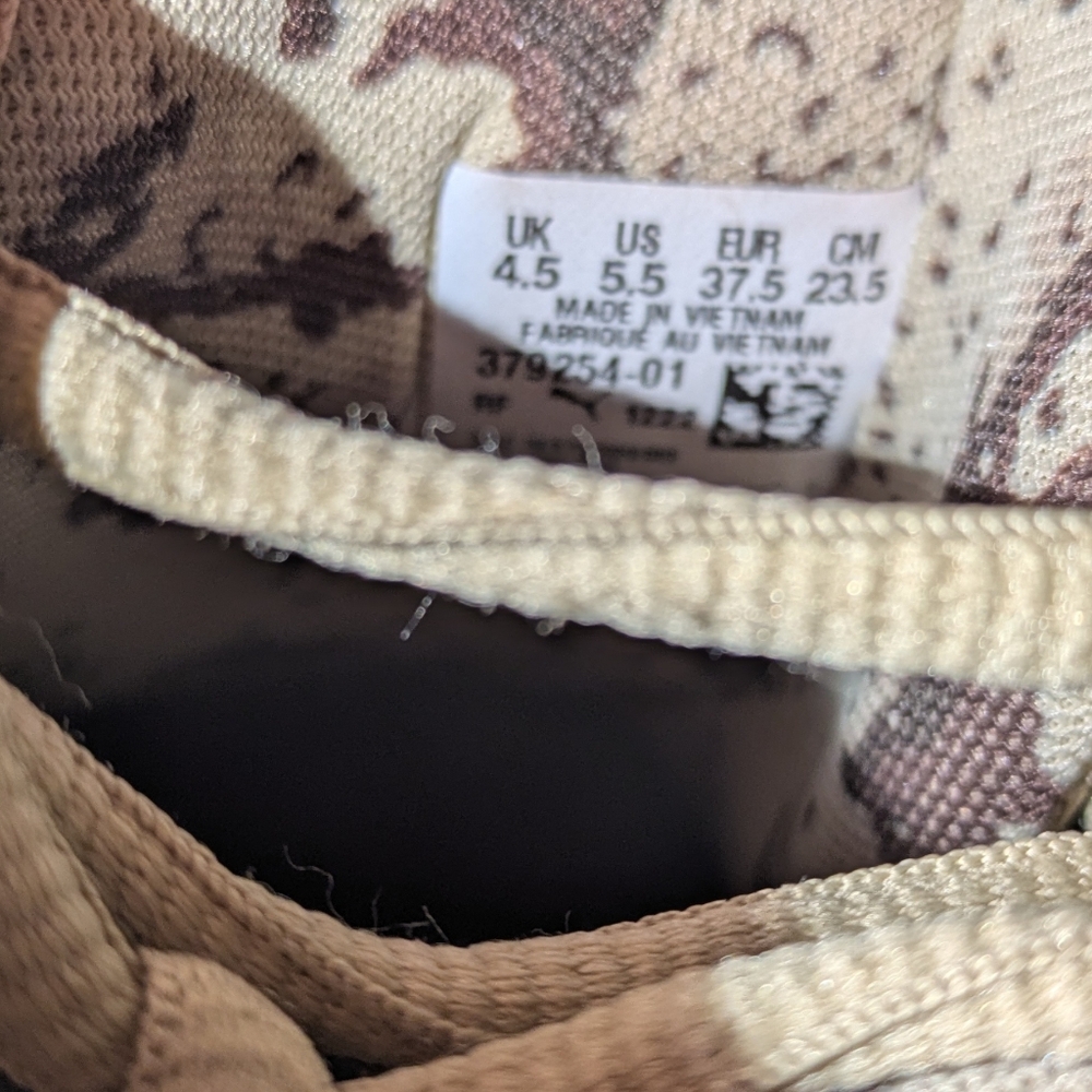 Puma LaMelo Ball MB.01 Size 5.5 youth Beige Orange Camo - Picture 6 of 9